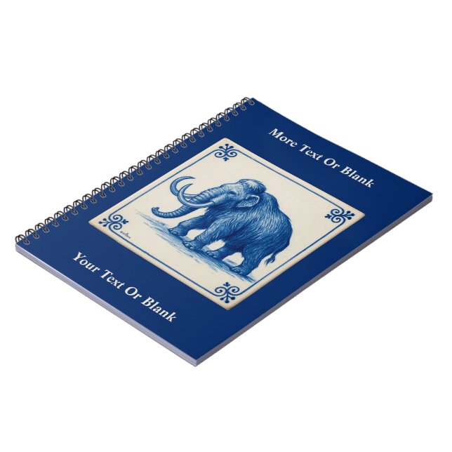 Delft Woolly Mammoth Notebook (Left Side)