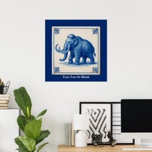 Delft Woolly Mammoth Poster
