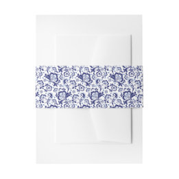 Delfts Blauw | Delft Blue Dutch Wedding Invitation Belly Band
