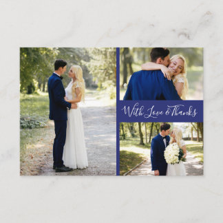 Delfts Blauw | Delft Blue Thank You Photos Collage Card