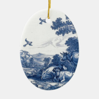 Delftware Ceramic Tree Decoration
