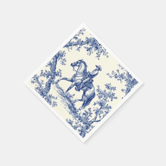 Delftware Cowboy Napkin (Corner)