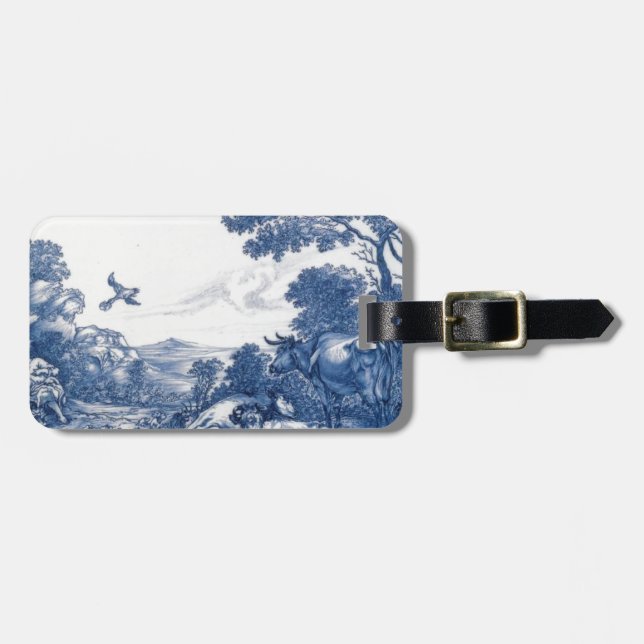 Delftware Luggage Tag (Front Horizontal)