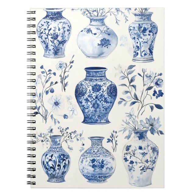Delftware vases, chraacterised by their classic  notebook (Front)