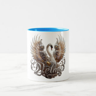 "Delfy Band Logo" Two-Tone Coffee Mug