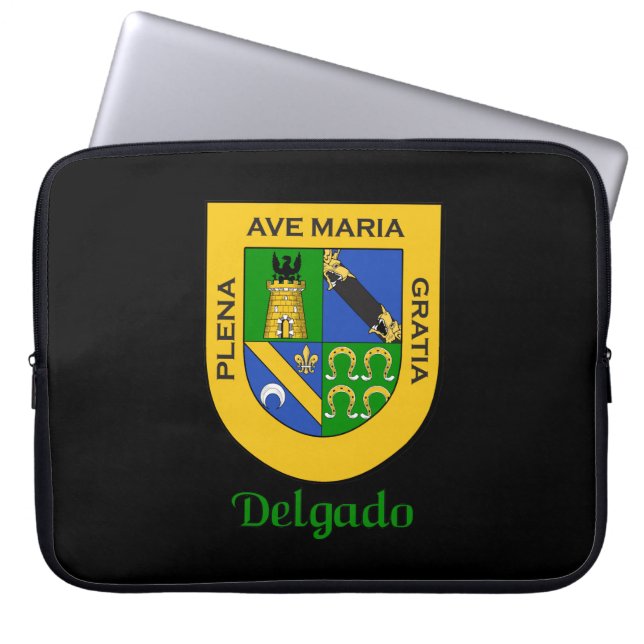 Delgado Family Shield Electronics Bag (Front)
