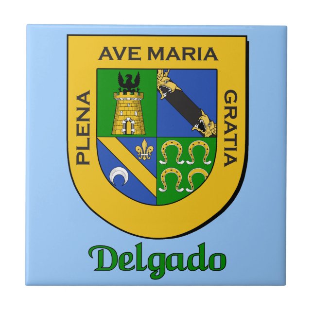 Delgado Family Shield Tile (Front)