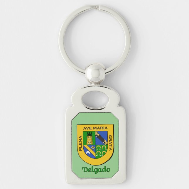 Delgado Historical Shield Key Ring (Front)