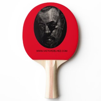 Delhez Ping Pong Paddle V2 (Red/Black)