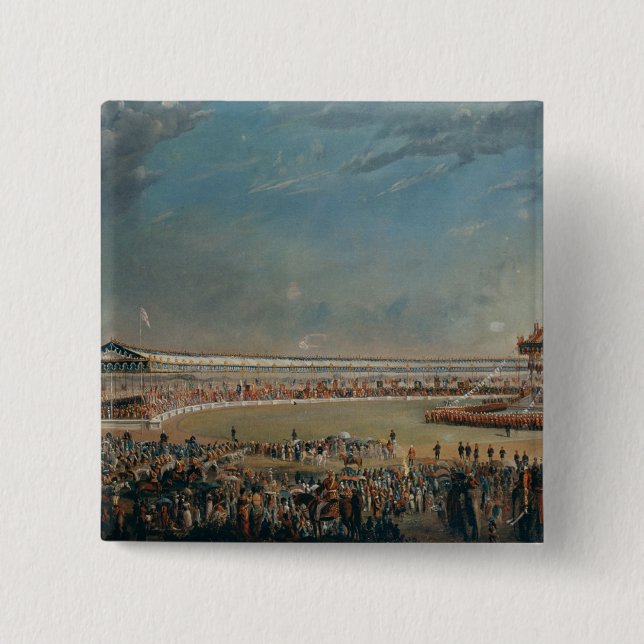 Delhi Durbar 15 Cm Square Badge (Front)