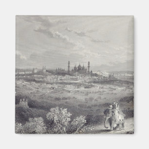 Delhi, engraved by Edward Paxman Brandard Magnet