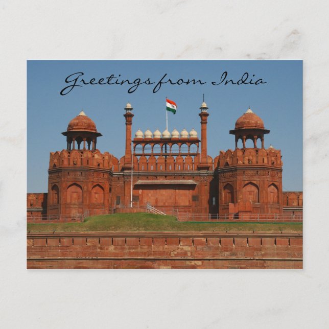 delhi fort postcard (Front)