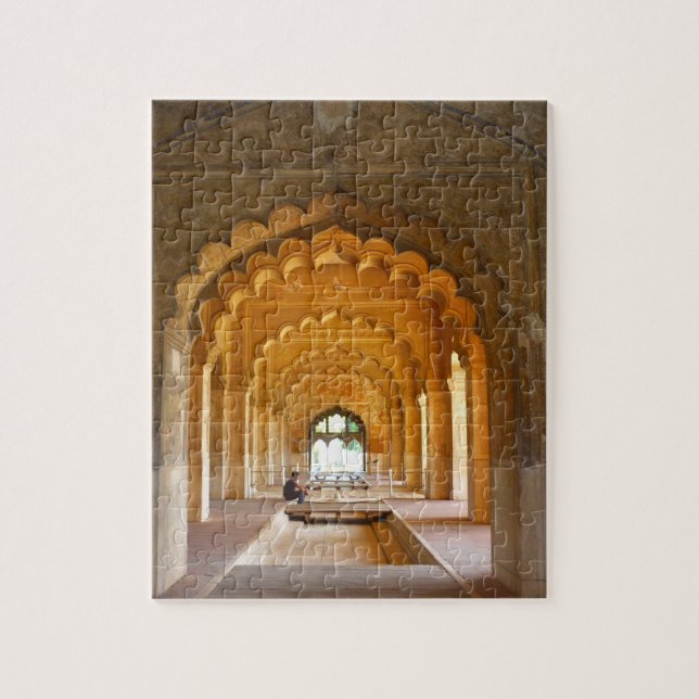 delhi fort red archways jigsaw puzzle (Vertical)