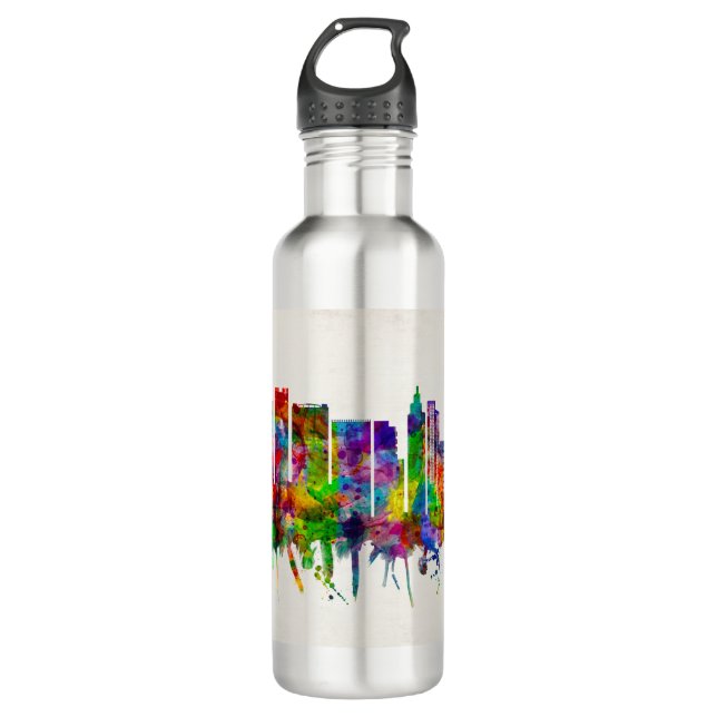 Delhi India Skyline 710 Ml Water Bottle (Front)
