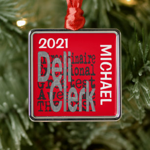 Deli Clerk Extraordinaire CUSTOM Metal Tree Decoration
