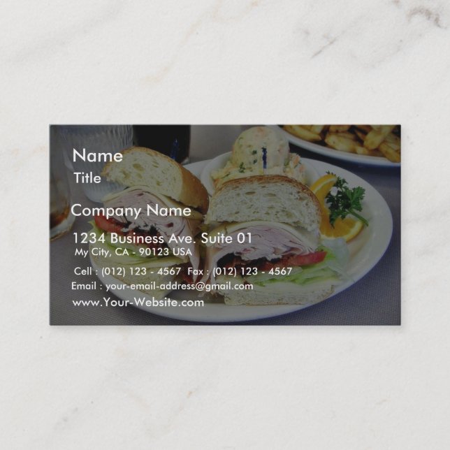 Deli Sandwiches Business Card (Front)