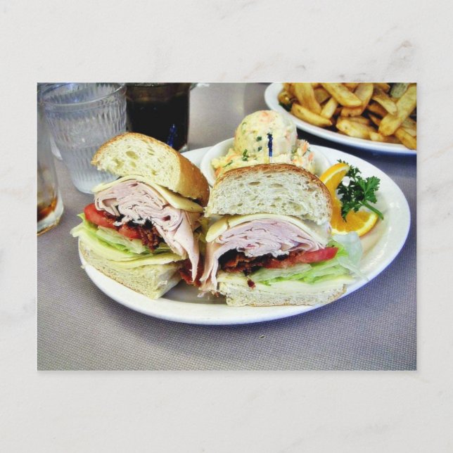 Deli Sandwiches Postcard (Front)
