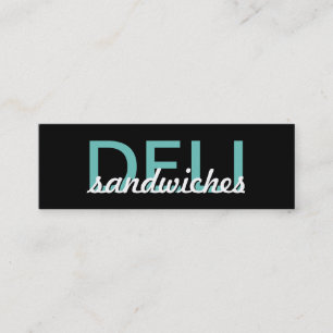 deli sandwiches punch card