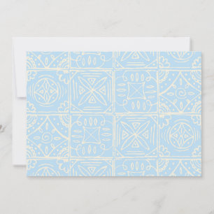 Delicate Amalfi style tile seamless pattern Invitation