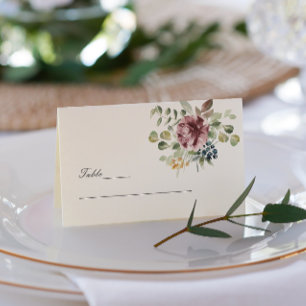 Delicate Anemone bouquet elegant Wedding Business Card