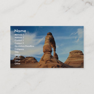Delicate arch, Arches National Park, Utah, USA Business Card