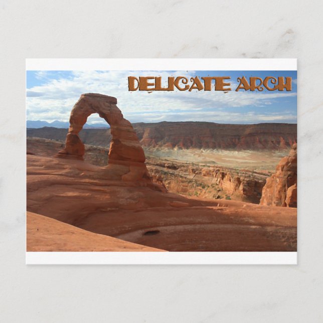 Delicate Arch, horizontal view Postcard (Front)