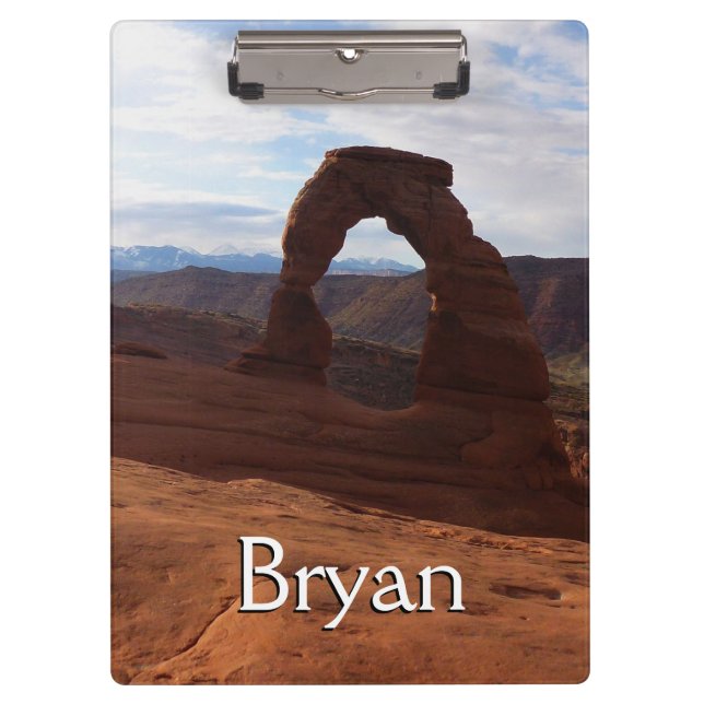 Delicate Arch I at Arches National Park Clipboard (Front)