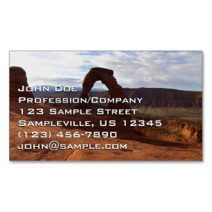 Delicate Arch I at Arches National Park Magnetic Business Card