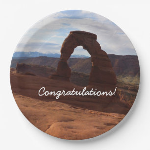 Delicate Arch I at Arches National Park Paper Plate