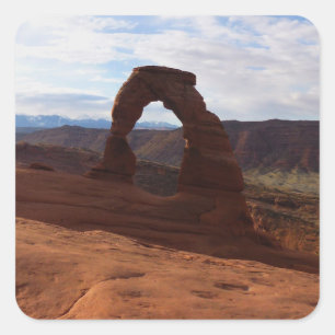 Delicate Arch I at Arches National Park Square Sticker