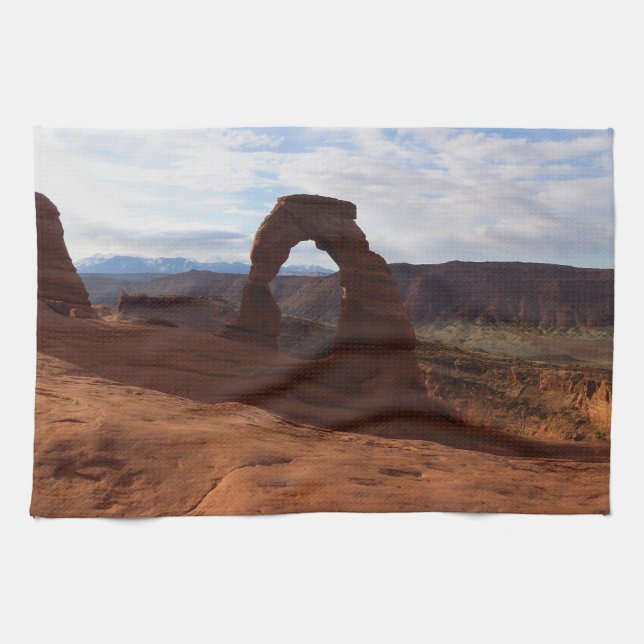 Delicate Arch I at Arches National Park Tea Towel (Horizontal)