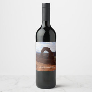 Delicate Arch I at Arches National Park Wine Label