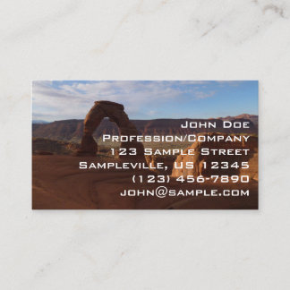Delicate Arch II at Arches National Park Business Card
