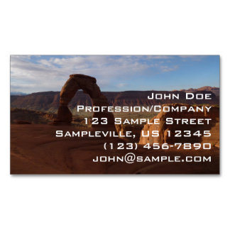 Delicate Arch II at Arches National Park Magnetic Business Card