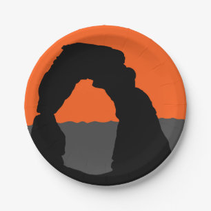 Delicate Arch in Arches National Park - Utah, USA Paper Plate