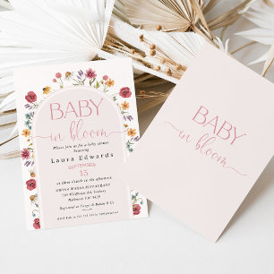 Delicate Arch Wildflower Baby Shower Invitation