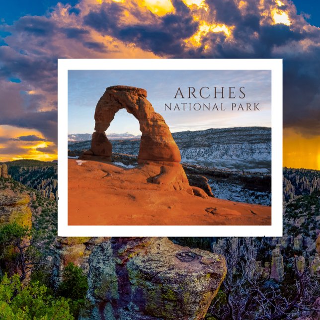 Delicate Arch, Winter View, Arches NP Postcard (Creator Uploaded)