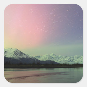 Delicate Aurora Square Sticker