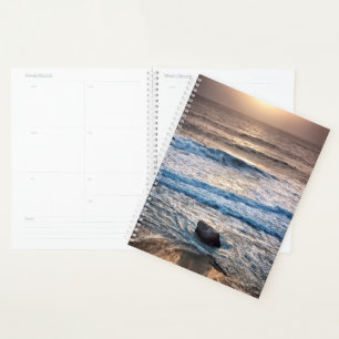 Delicate Beach Sunset Planner