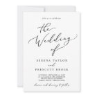 Delicate Black All In One QR Code Wedding