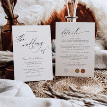 Delicate Black and White Wedding Invitation
