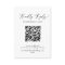 Delicate Black Calligraphy Editable QR Code RSVP