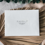 Delicate Black Calligraphy RSVP Address Labels<br><div class="desc">These delicate black calligraphy RSVP address labels are perfect for a modern wedding. The romantic minimalist design features lovely and elegant black typography on a white background with a clean and simple look. These labels are perfect for your RSVP envelopes and more!</div>