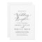Delicate Black Calligraphy Wedding Reception