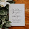Delicate Black Calligraphy Wedding Reception