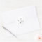 Delicate Black Monogram Wedding Envelope Seals