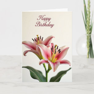 Delicate Bloom Birthday Card