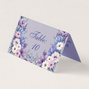 Delicate Blue, White, Pink & Purple Summer Blooms