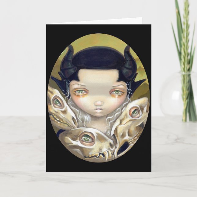 "Delicate Bones" Greeting Card (Front)