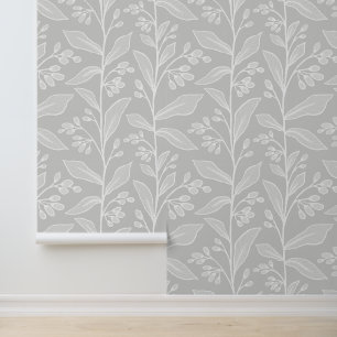 Delicate Botanic Reverie L7 Large White Plants Wal Wallpaper